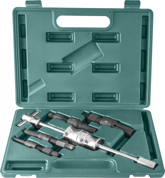 AE310012 Съемник подшипников с удлиненными цанговыми захватами за внутреннюю обойму и обратным молотком в наборе, диапазон захватов 10-32 мм, код товара: 48120, артикул: AE310012