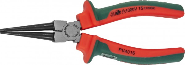 PV4016 Круглогубцы диэлектрические с двухкомпонентными рукоятками, 160 мм, код товара: 48846, артикул: PV4016