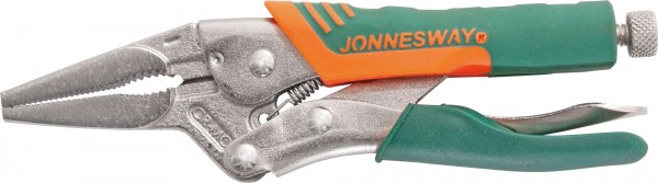 P36M06C Зажим ручной с фиксацией, прорезиненными рукоятками и удлиненными губками, 160 мм, 0-50 мм, код товара: 48313, артикул: P36M06C