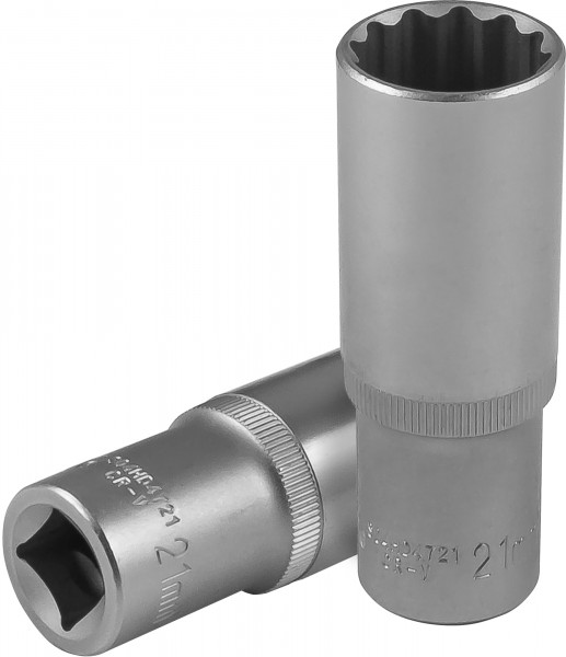 S04HD4721 Головка торцевая глубокая 12-гранная 1/2"DR, 21 мм, код товара: 49070, артикул: S04HD4721