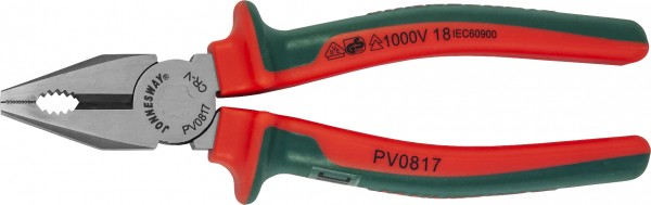 PV0816 Пассатижи диэлектрические с двухкомпонентными рукоятками, 160 мм, код товара: 48840, артикул: PV0816