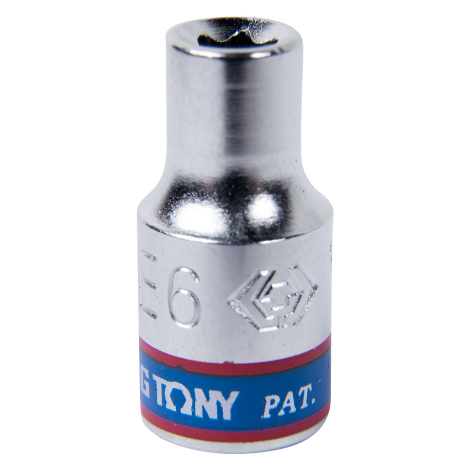 Головка торцевая TORX Е-стандарт 1/4", E6, L = 24 мм KING TONY 237506M