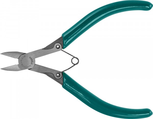 P5604 Бокорезы с плоской пружиной и ПВХ рукоятками, мини, 125 мм, код товара: 48194, артикул: P5604