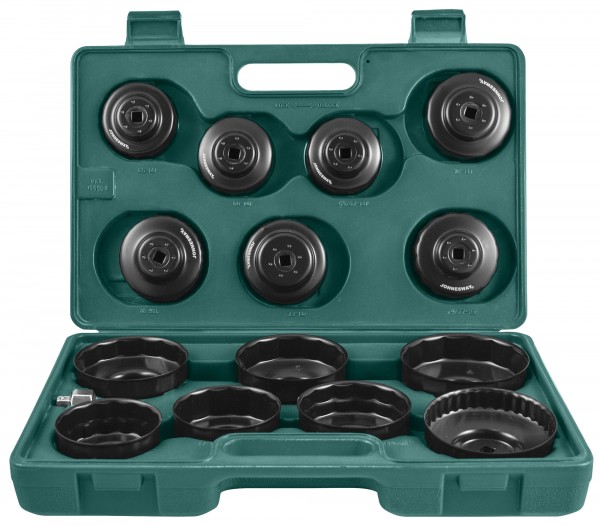 AI050004 Комплект чашек для съема масляных фильтров 65-100 мм, 15 предметов, код товара: 47033, артикул: AI050004