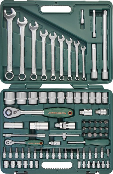 S04H52482S Набор инструмента универсальный 1/4", 1/2"DR, 82 предмета, код товара: 47399, артикул: S04H52482S