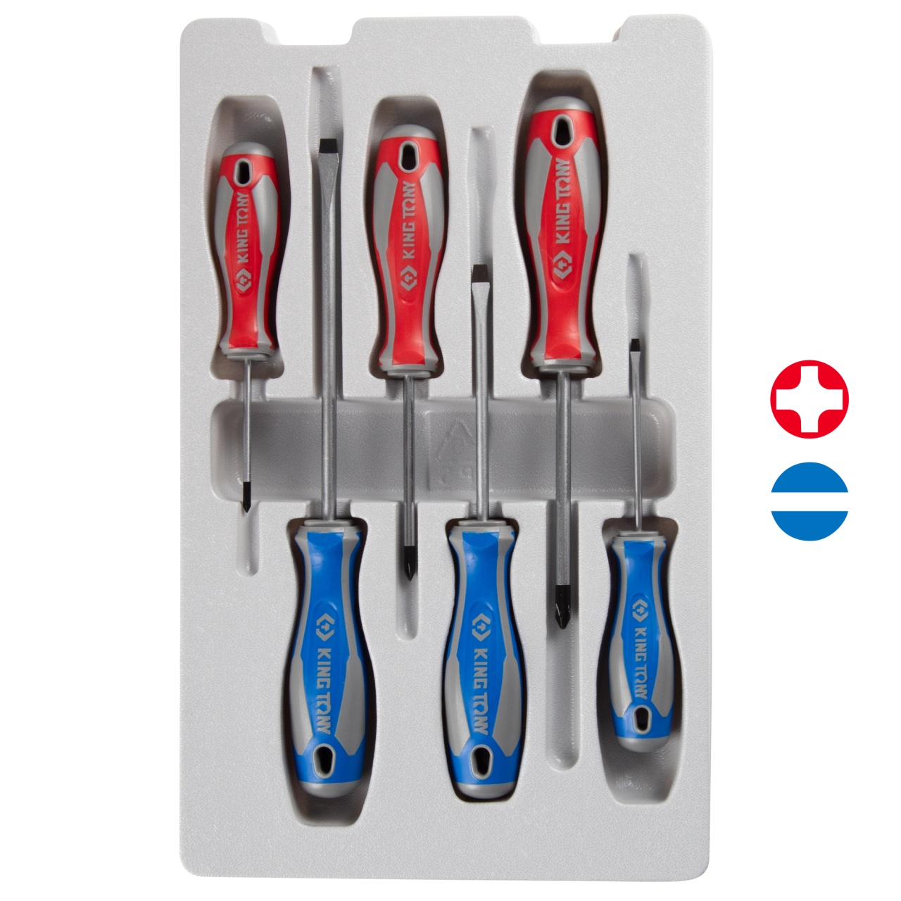 Набор отверток, 6 предметов KING TONY 31116MR