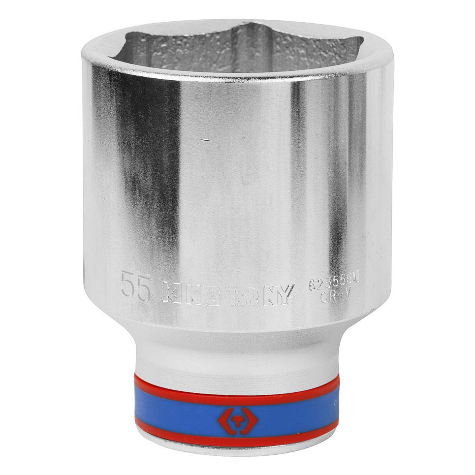 Головка торцевая глубокая шестигранная 3/4", 55 мм KING TONY 623555M