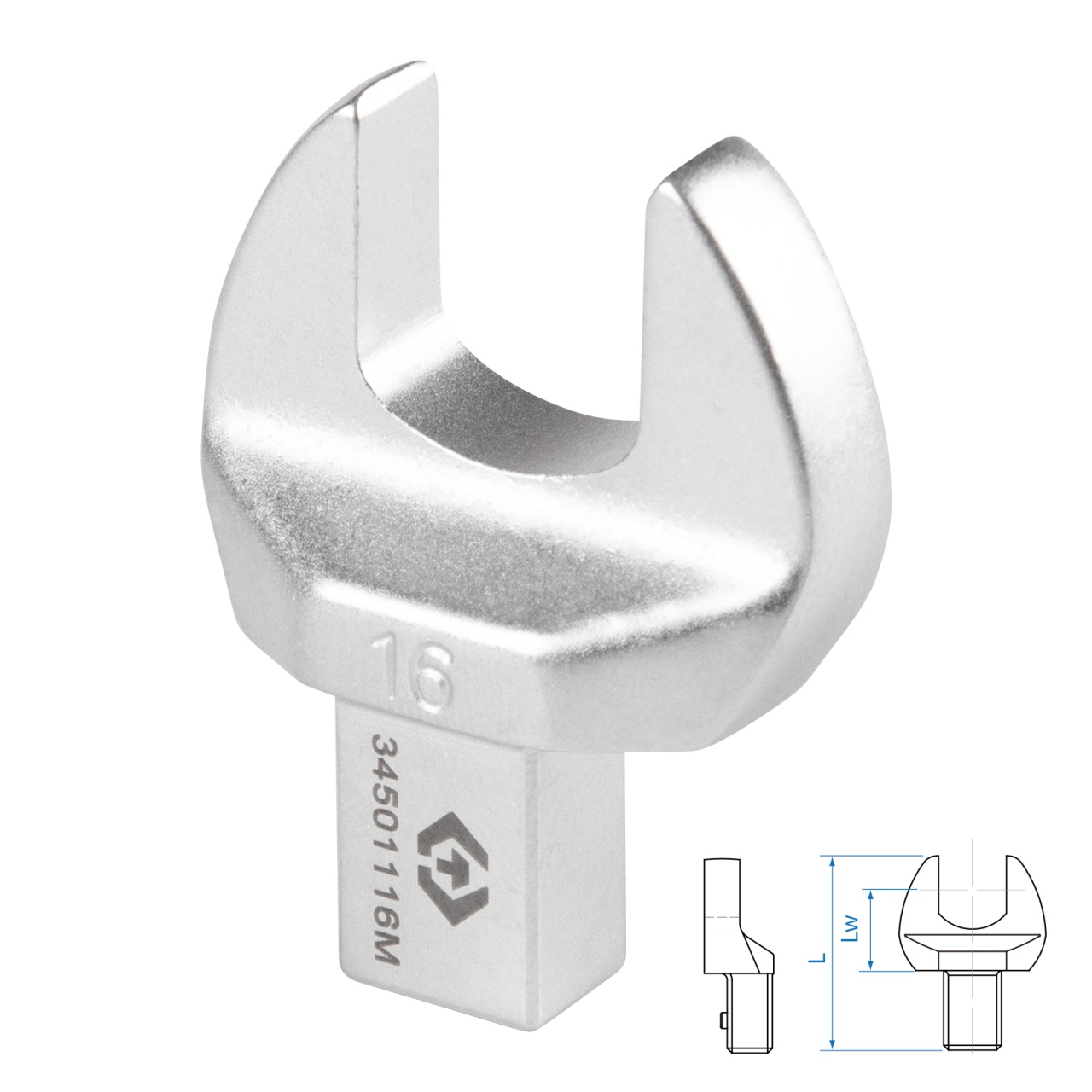 Насадка рожковая серии "FIT", 16 мм, 9х12 мм KING TONY 34501116M