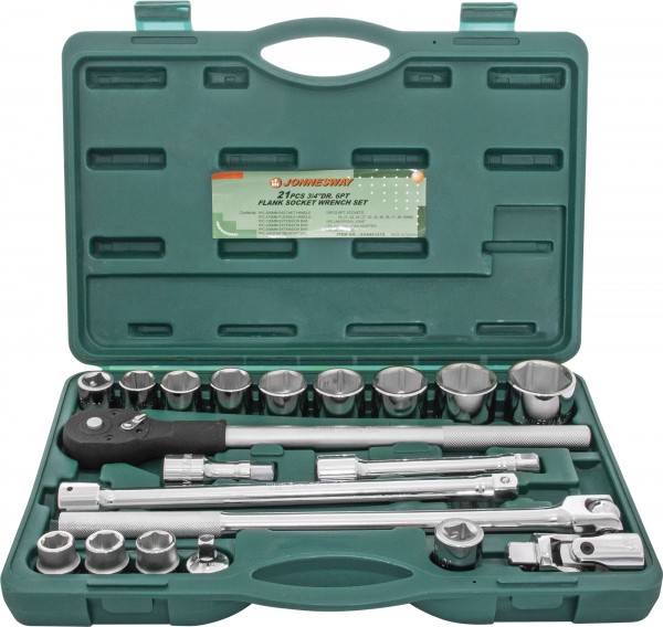 S04H6321S (S04H6121S) Набор головок торцевых 3/4"DR, 19-50 мм, 21 предмет, код товара: 47742, артикул: S04H6321S