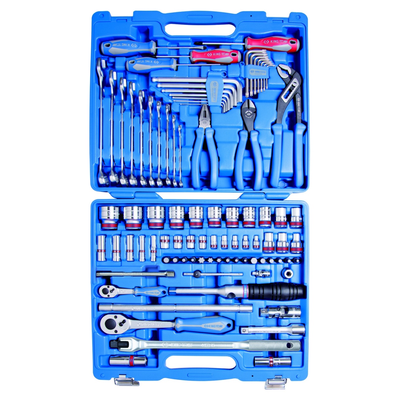 Набор инструментов 87 предметов, универсальный, дюймовый KING TONY 7587SR01