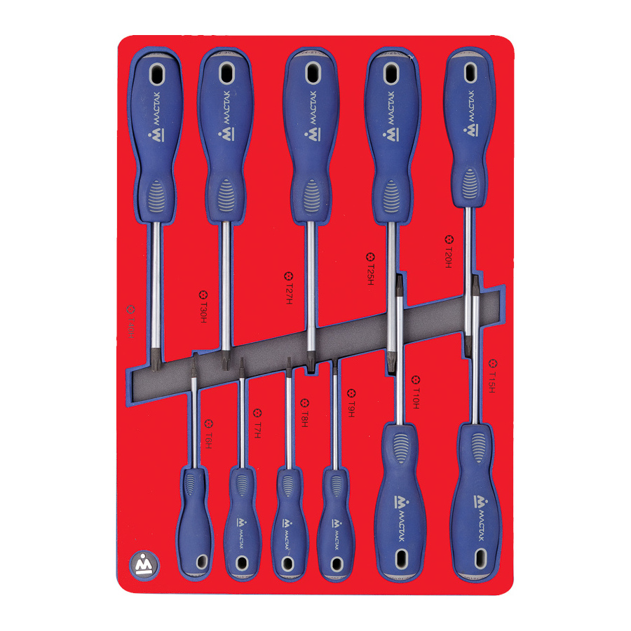 Набор отверток Torx, ложемент, 11 предметов МАСТАК 5-4411