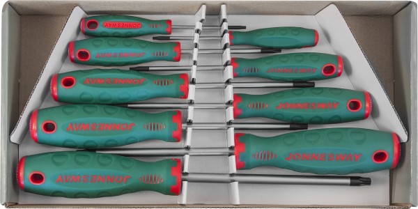 D71T109S Набор отверток стержневых TORX® ANTI-SLIP GRIP, 9 предметов, код товара: 48716, артикул: D71T109S