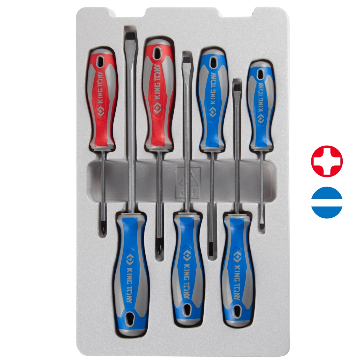 Набор отверток, 7 предметов KING TONY 30117MR