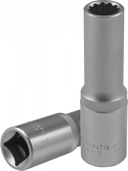 S04HD4712 Головка торцевая глубокая 12-гранная 1/2"DR, 12 мм, код товара: 49062, артикул: S04HD4712