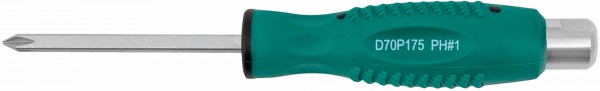D70P175 Отвертка стержневая крестовая, ударная, силовая под ключ, PH1х75, код товара: 47478, артикул: D70P175