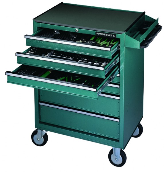 C-7DW146 Тележка инструментальная 7-ми полочная с инструментом в ложементах, 146 предметов, код товара: 48480, артикул: C-7DW146