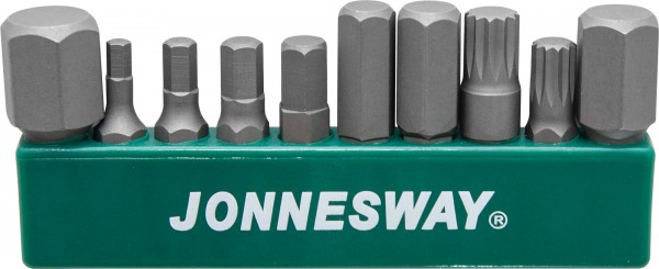 S04H-D13010S Набор вставок-бит1/4’’HDR на пластиковом держателе, HEX, SPLINE, 10 предметов, код товара: 46378, артикул: S04H-D13010S