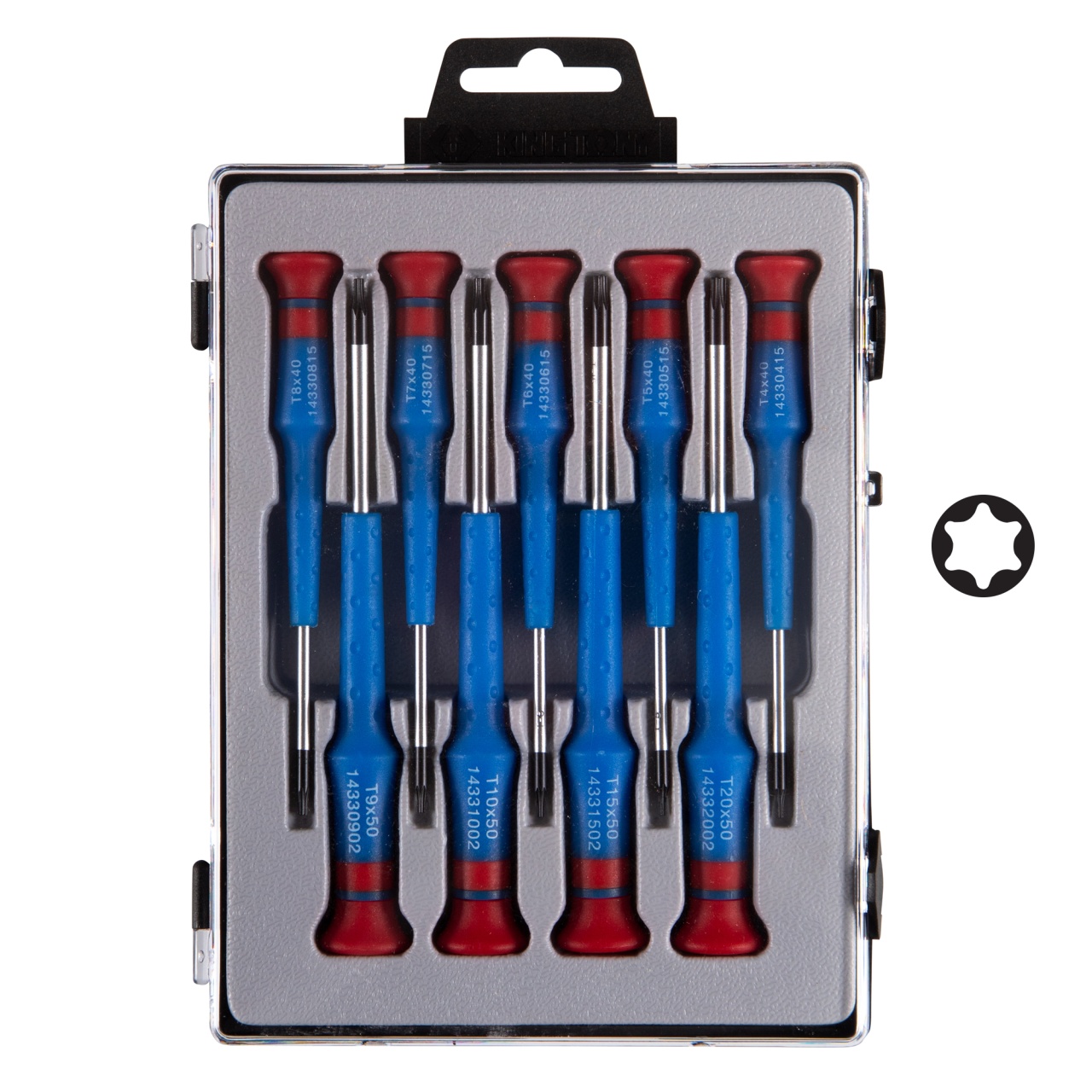 Набор прецизионных отверток Torx, 9 предметов KING TONY 32309PR