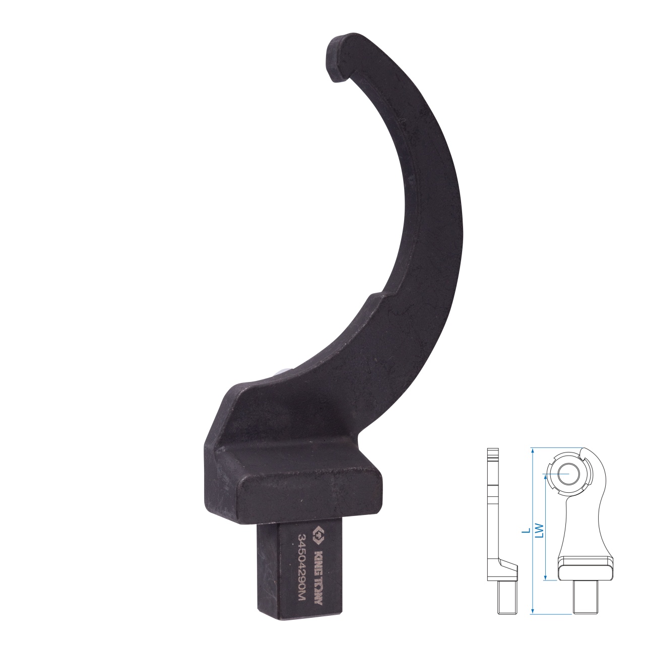 Насадка радиусная серии "FIT", 90 мм, 14х18 мм KING TONY 34504290M