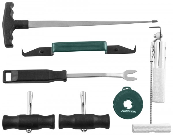 AB010002 Комплект для демонтажа лобовых стекол, 7 предметов, код товара: 47652, артикул: AB010002