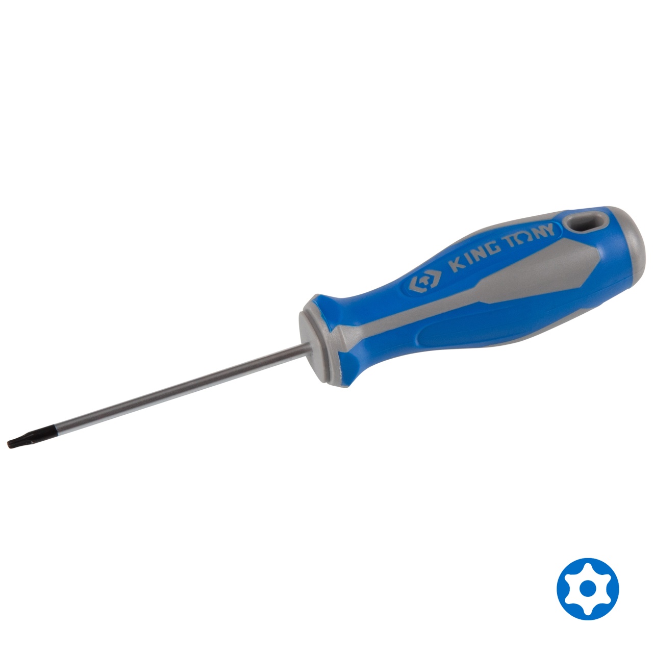Отвертка Torx Т9H, L = 75 мм, с отверстием KING TONY 14270903