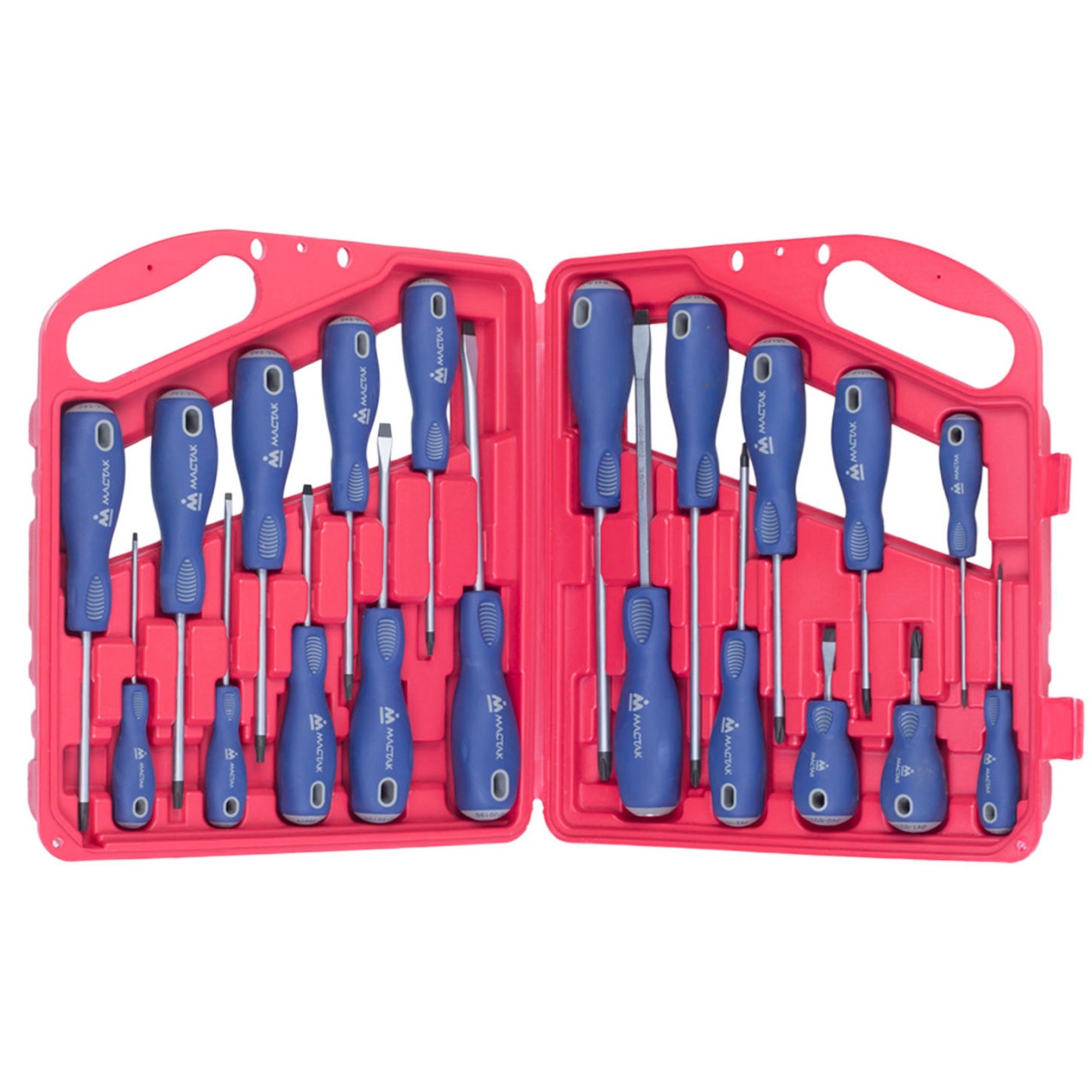 Набор отверток в пластиковом кейсе, 20 предметов МАСТАК 04-20C