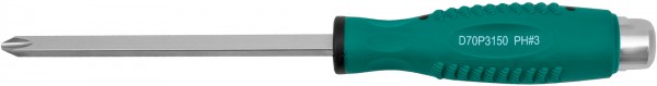 D70P3150 Отвертка стержневая крестовая, ударная, силовая под ключ, PH3х150, код товара: 46081, артикул: D70P3150