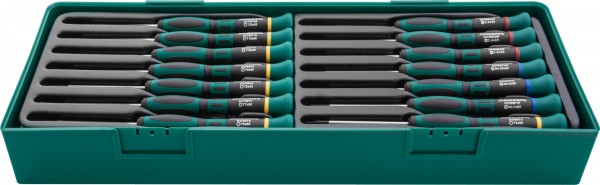 D376514LSP Набор отверток для точной механики в ложементе, L-65 мм, 14 предметов, код товара: 46666, артикул: D376514LSP