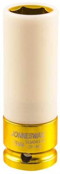 S03AD4319 Головка торцевая ударная удлиненная тонкостенная 1/2"DR для легкосплавных колесных дисков, 19 мм, код товара: 99428, артикул: S03AD4319