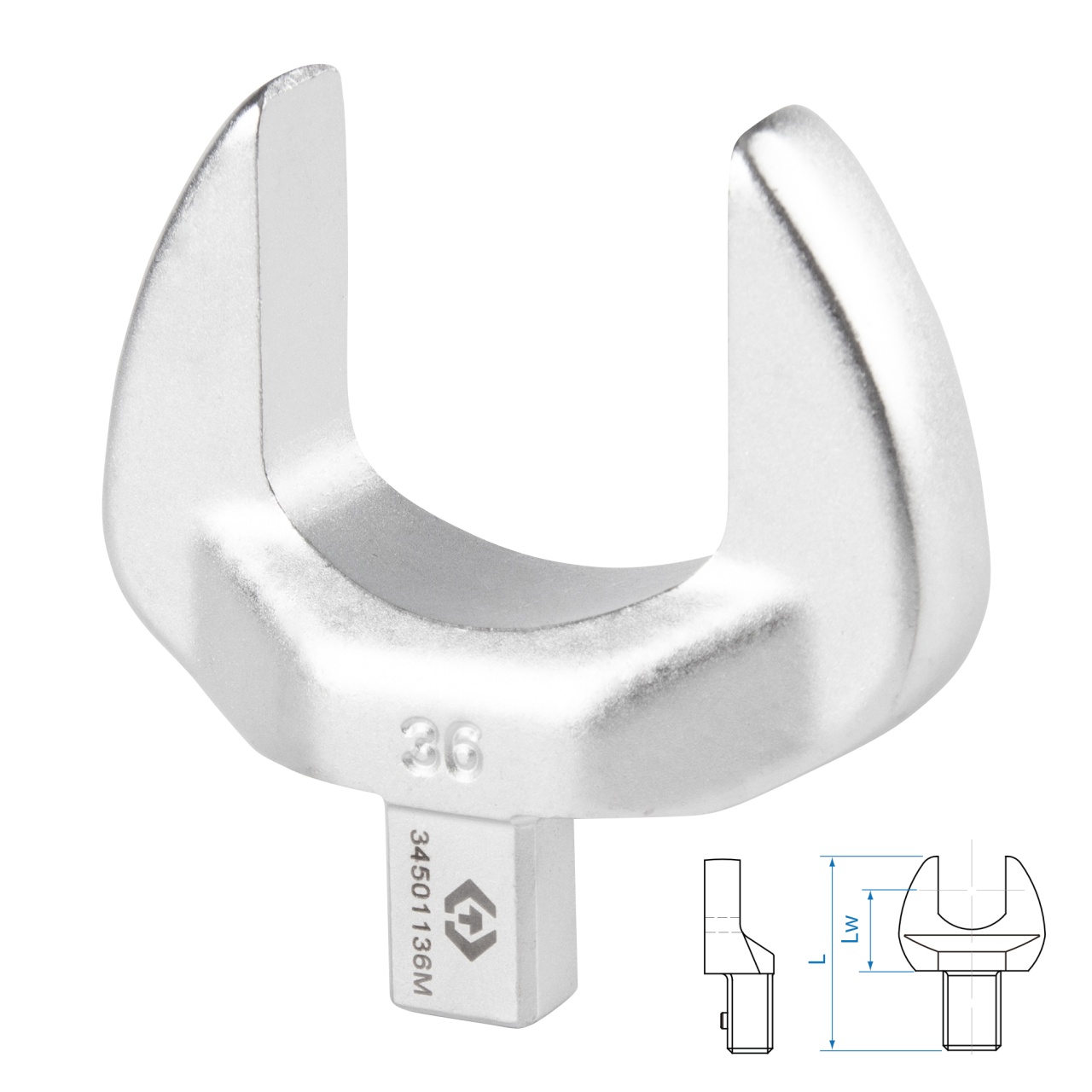 Насадка рожковая серии "FIT", 36 мм, 9х12 мм KING TONY 34501136M