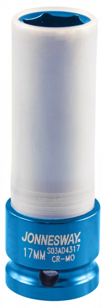 S03AD4317 Головка торцевая ударная удлиненная тонкостенная 1/2"DR для легкосплавных колесных дисков, 17 мм, код товара: 99427, артикул: S03AD4317