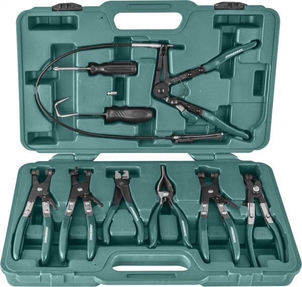 AR060024A Набор щипцов для демонтажа пружинных хомутов патрубков, 9 предметов, код товара: 48571, артикул: AR060024A