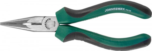 P8106 Длинногубцы прямые со скрытой пружиной и двухкомпонентными рукоятками, CrMo, 160 мм, код товара: 48444, артикул: P8106