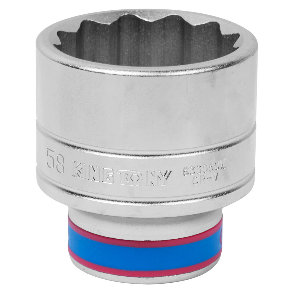 Головка торцевая стандартная двенадцатигранная 3/4", 58 мм KING TONY 633058M