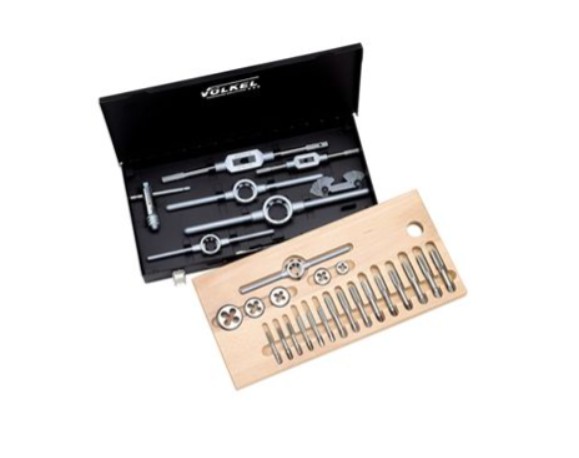 Набор метчиков и плашек HSS 1/8", - 1", 32 предмета, дюймовый VÖLKEL 48021