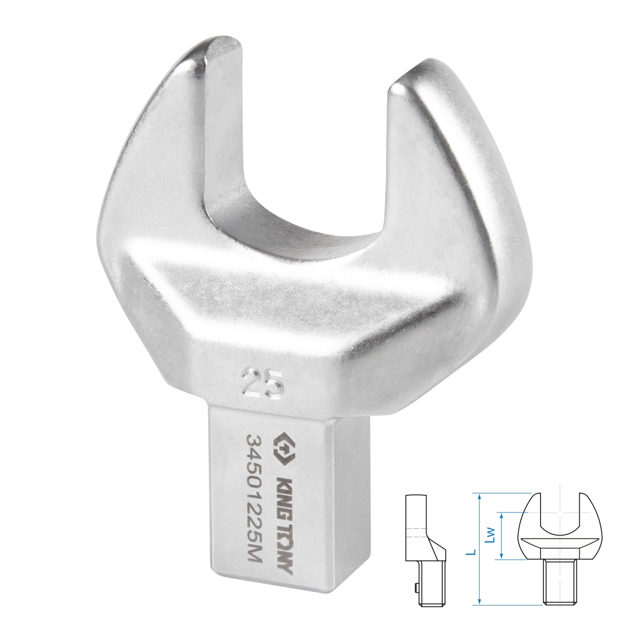 Насадка рожковая серии "FIT", 25 мм, 14х18 мм KING TONY 34501225M