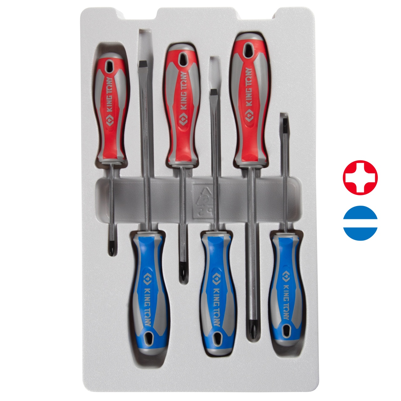 Набор отверток, 6 предметов KING TONY 31116MR01