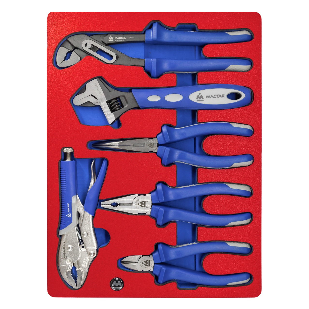 Набор пассатижей и бокорезов, ложемент, 6 предметов МАСТАК 5-3006