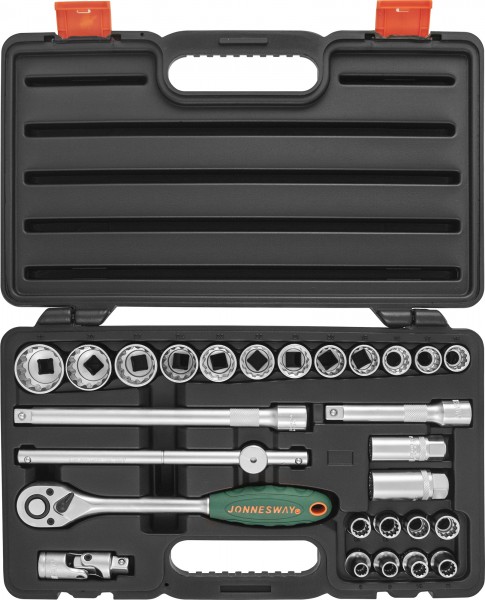 S68H4127S Набор головок торцевых 1/2"DR Super Tech, 27 предметов, код товара: 48861, артикул: S68H4127S