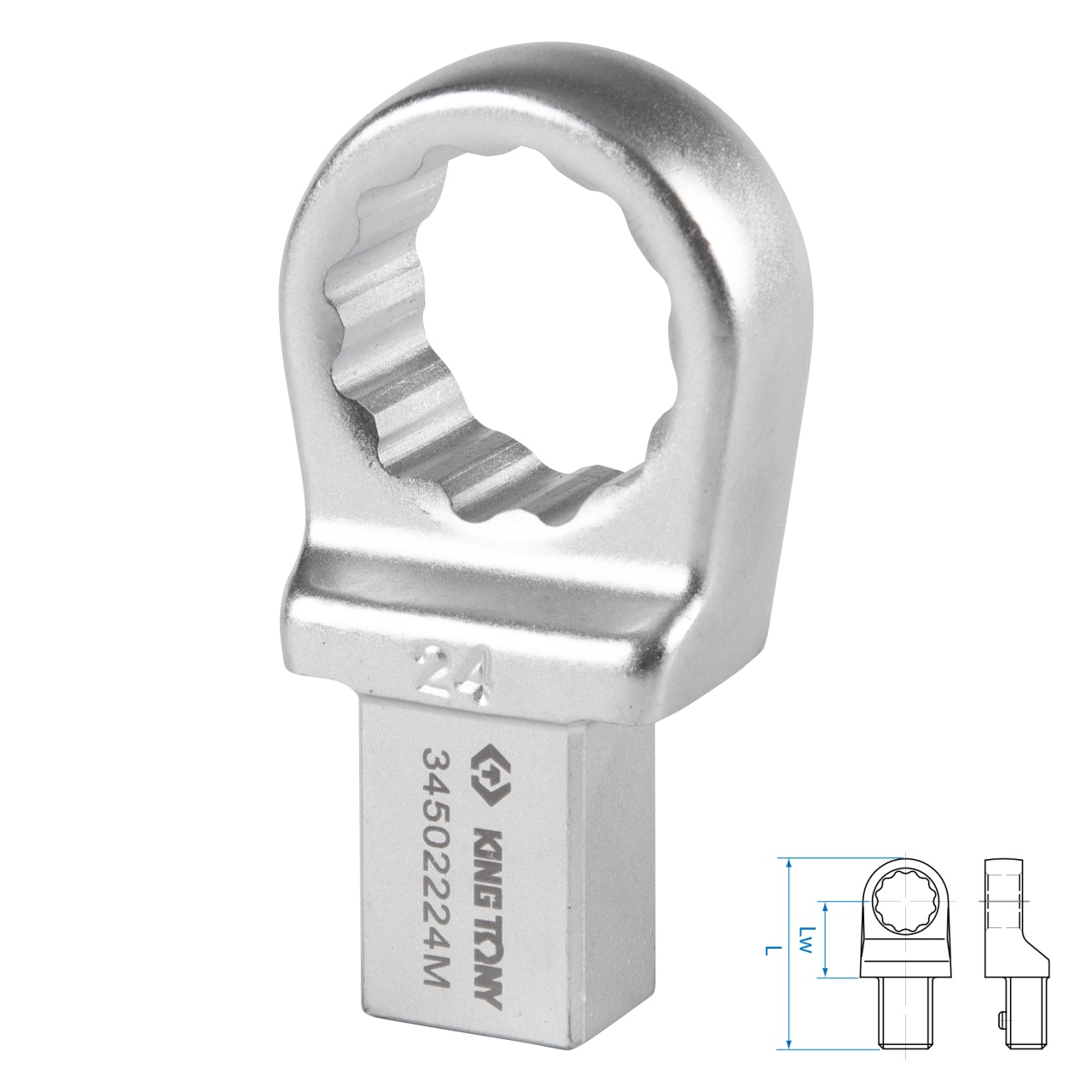 Насадка накидная серии "FIT", 24 мм, 14х18 мм KING TONY 34502224M