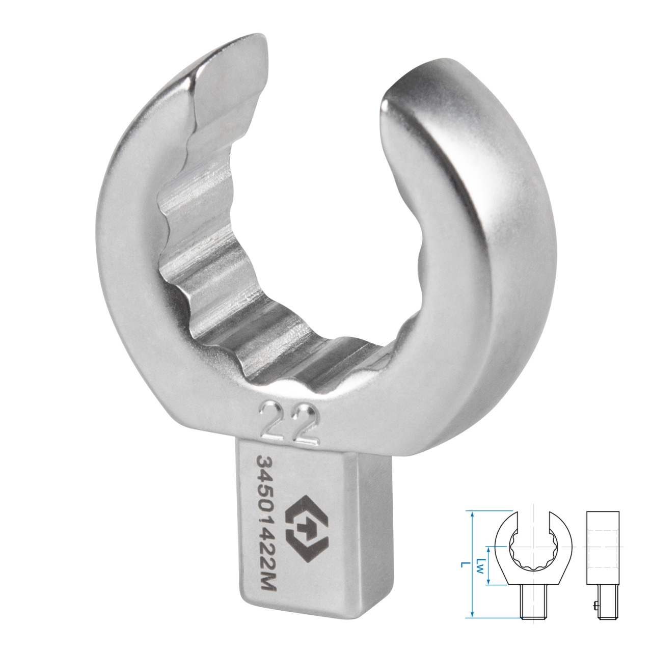 Насадка разрезная серии "FIT", 22 мм, 9х12 мм KING TONY 34501422M