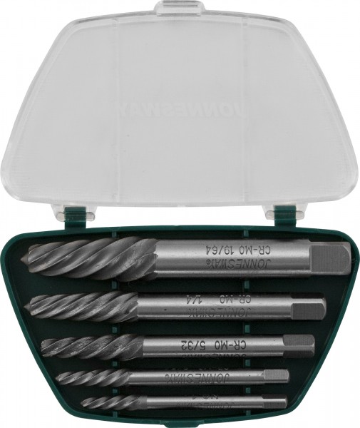 AG010049 Комплект экстракторов "съемник шпилек" 5/64"-19/64", 5 предметов, код товара: 47024, артикул: AG010049