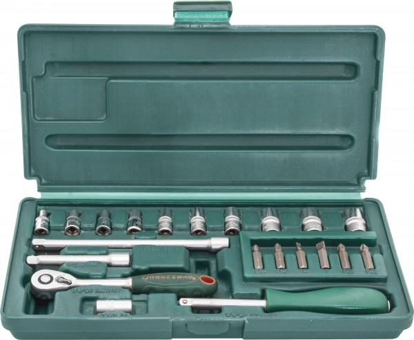 S04H2721S Набор головок торцевых 1/4"DR, 4-13 мм, 21 предмет, код товара: 47533, артикул: S04H2721S