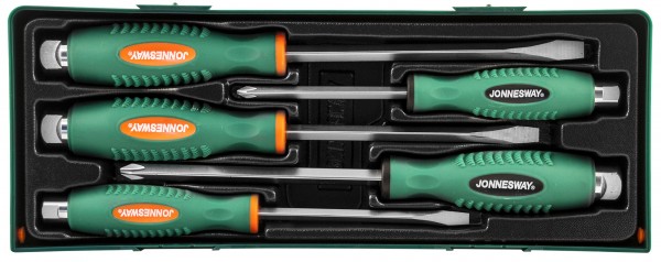 D70105SC Набор отверток стержневых ударных, силовых под ключ, в ложементе, 5 предметов, код товара: 49231, артикул: D70105SC