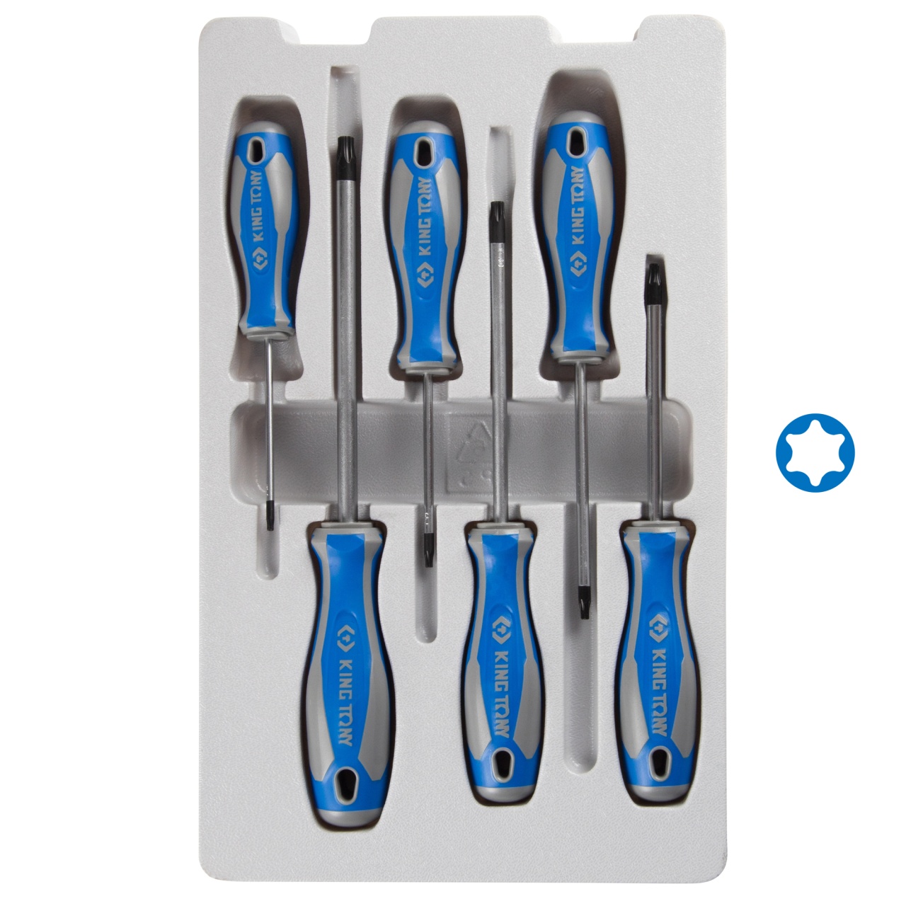 Набор отверток, Torx, 6 предметов KING TONY 30316PR
