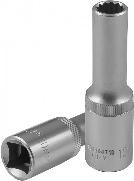 S04HD4710 Головка торцевая глубокая 12-гранная 1/2"DR, 10 мм, код товара: 49060, артикул: S04HD4710