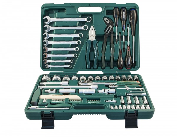 S04H52477S Набор инструмента универсальный 1/4", 1/2"DR, 77 предметов, код товара: 47567, артикул: S04H52477S