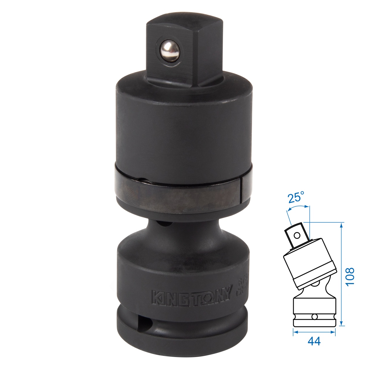 Кардан ударный 3/4", шаровый, с шариковым фиксатором KING TONY 6798P