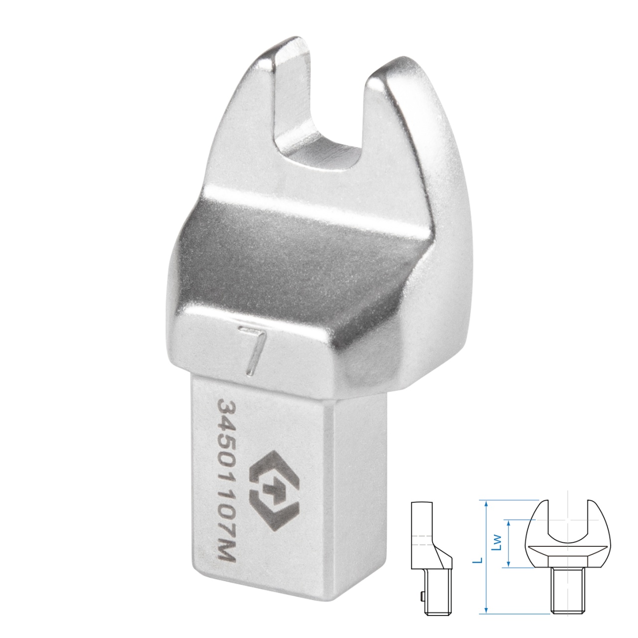 Насадка рожковая серии "FIT", 7 мм, 9х12 мм KING TONY 34501107M