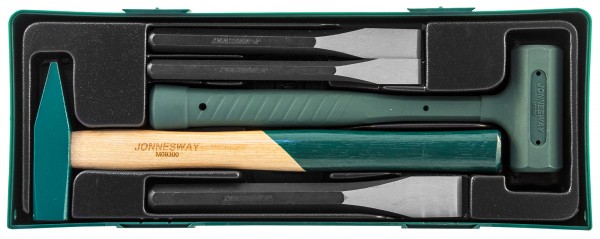 AG010026SP Набор молотков и зубил, 5 предметов (ложемент), код товара: 48150, артикул: AG010026SP